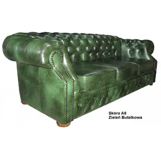 Chesterfield Couch Polst Sitz Sofa Garnitur 3+2+1 Ledersofa Sofagarnitur Oxford - Braun