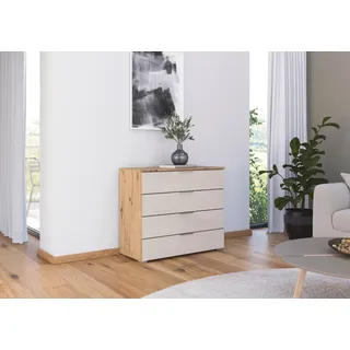 Rauch »Sideboard Schubladenkommode Schubladenkommode AGORDO mit Glasfront«, Breite 93 cm mit 4 großen Schubladen für viel Stauraum MADE IN GERMANY