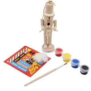 Weihnachten Malen Sie Ihr Eigenes Holz Nussknacker Soldat Ornament