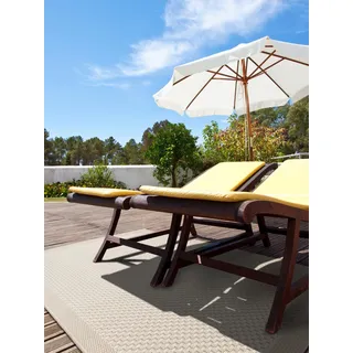 benuta In- & Outdoor Teppich Naoto Weiß 160x230 cm | Pflegeleichter Teppich geeignet für Innen- und Außenbreich, Balkon und Terrasse