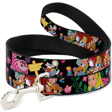 Buckle Down Disney Alice 's Begegnungen in Wonderland Hund Leine 2,5 cm breit