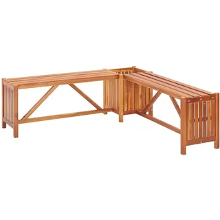 vidaXL Garten-Eckbank 117 x 117 x 40 cm Braun