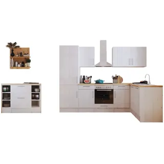 Respekta Winkelküche L-Form 280 x 172 cm Weiß