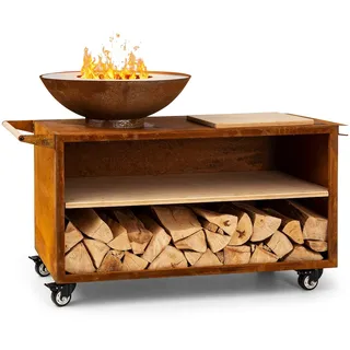 Blumfeldt Feuerschale Savage 2.0 Wide Ø 0 cm Braun