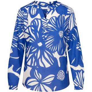 Seidensticker Damen Bluse - Fashion Bluse - Regular Fit - Stehkragen - Langarm - 100% Baumwolle