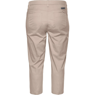 7/8-Hose KJBRAND "Babsie: bequemer Oberschenkel", Damen, Gr. 48, N-Gr, beige, Web, Obermaterial: 98% Baumwolle, 2% Elasthan, unifarben, bequem 7/8-Länge, Hosen 7/8-Hose, Sommerlich, leichter Baumwoll-Stretch