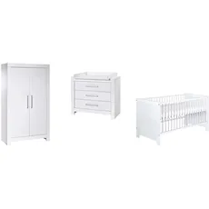 Bild von Kinderzimmer Nordic White 3-tlg. mit 2-türigem Schrank