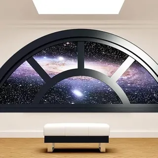 3D-Wandaufkleber, selbstklebend, 3D-Effekt, Milchstraße, Wandaufkleber für Schlafzimmer, Erwachsene, 3D-Wandtattoo, Wohnzimmer, Wandaufkleber, Trompe-Auge, 30 x 90 cm