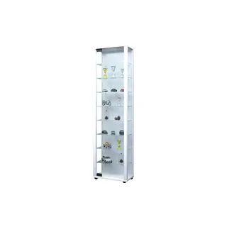 VCM Standvitrine Edana Maxi 33 x 18 x 115 cm Weiß