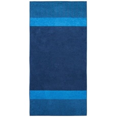 Bild Saunatuch Two-Tone Stripe blau