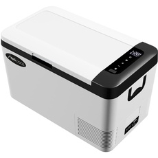 YetiCool WX25 Kühlbox Kühlschrank Gefrierbox Mini tragbare Elektrische Kühlbox mit Kompressor 12/24V DC für Auto, LKW, Boot und Steckdose mit USB-Anschluss, -20°C-20°C, White