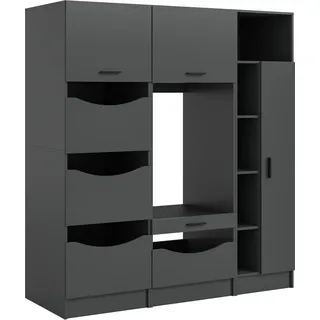 WELLTIME FALAS 3-tlg. Anthrazit