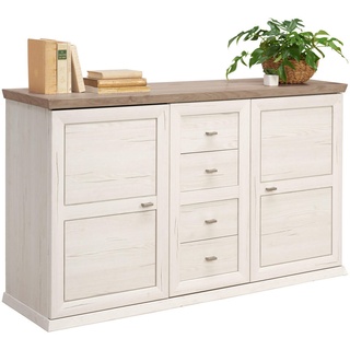 hom'in Hom`in Sideboard Grau, Weiß - 149x89.5x43 cm