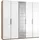 Drehtürenschrank Level by fresh to go 250 x 236 x 58 cm Braun/Weiß