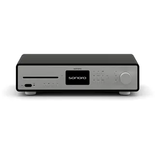 sonoro Maestro Quantum HiFi-Receiver mit CD Player, Bluetooth und Internetradio - Schwarz