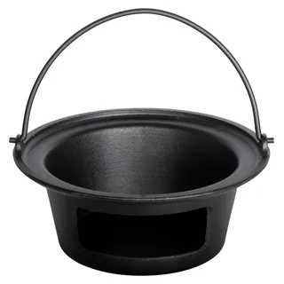 Aschebehälter aus Gusseisen mit Griff, Holzkohle-Eschekorb, Zubehör für große grüne Eier, passend für Keramik-Grill LG24 und ähnliche Modelle
