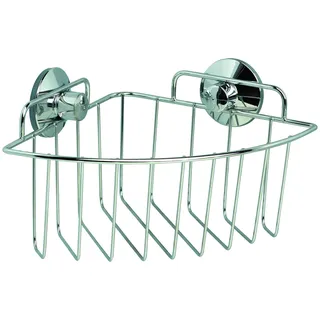 King Home Eckregal mit Saugnäpfen, Chrom