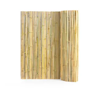 Vevor Sichtschutzelement 244 x 122 cm Mehrfarbig Bambus