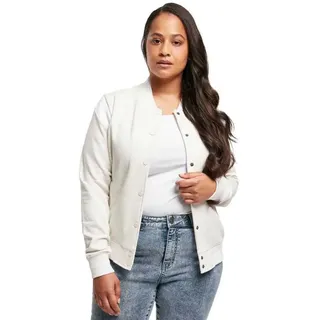 Urban Classics Inset College Jacke - Light Grey / White - XS