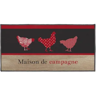 Douceur d'Intérieur Landhaus-Teppich, rechteckig, Mehrfarbig, 57 x 115 cm