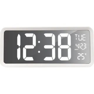 Technoline Funkwanduhr 40 cm WS 8130 silber/weiß