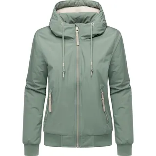 Ragwear Damen, leichte Wasserdichte Outdoorjacke mit Kapuze Oggie Warm YOUMODO Dusty Green Gr.