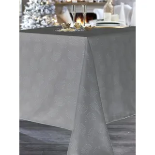 CALITEX Tischdecke Jacquard Festive Giscaro anthrazit 150 x 350 cm