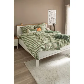Schöner Wohnen SCHÖNER WOHNEN-Kollektion Bettwäsche Vichy 155 x 220 cm Perkal Grün
