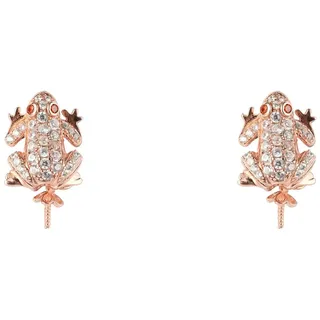 Lancaster Jla-ear-frog2 Ohrringe - White / Ip Pink - One Size