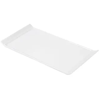 Teller Rechteckig 26X12,5X1,6 Cm Weiss Porzellan - 12 Un.