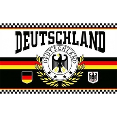 Bild Flagge Deutschland 2 LORBEERKRANZ 4 STERNE 90 x 150 cm