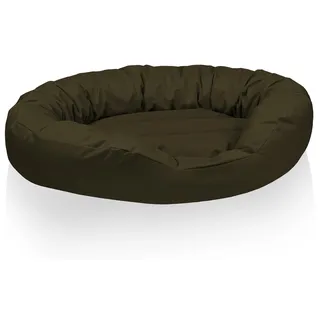 BedDog® Hundebett SUNNY 4in1 oder einfarbig, waschbar, mit Rand, Hundekissen,GREEN-TEA (grün),L - Grün