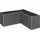 Belvedere MIDI 152 x 152 x 61 cm Dunkelgrau-metallic