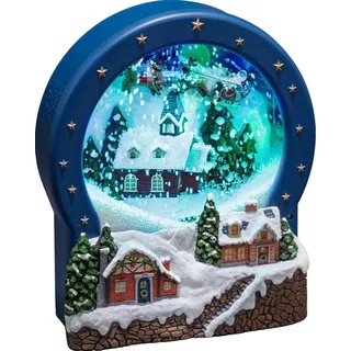 Konstsmide LED Szenerie Dorf Glas 9 Lichter Bunt