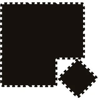 LittleTom SPIELMATTE ab Null 90 cm Baby Puzzlematte Schwarz