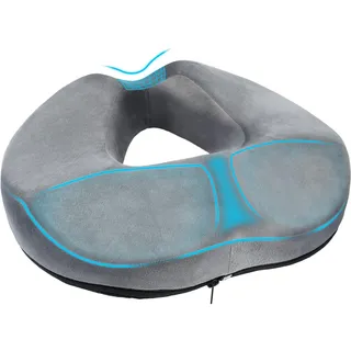 HELILBSRIAIN Donut Kissen–Hämorrhoiden Sitzkissen für Steißbein Entlastung, Ergonomisches Memory Foam Kissen, Geeignet für Bürostühle, Autos und Rollstühle