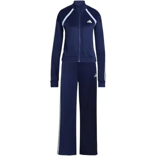 adidas Women's TEAMSPORT TRACKSUIT, dark blue/off white, M