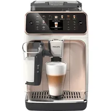 Philips EP5543/80 Serie 5500 Latte Go Kaffeevollautomat (Rosegold/Weiß, Scheibenmahlwerk aus 100 % Keramik, 15 bar, externer Milchbehälter)