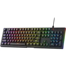 Redragon K670 RGB hintergrundbeleuchtete Gaming-Tastatur, 104 Tasten Hot-Swap mechanische Tastatur, verbesserte Steckdose, leiser linearer roter Schalter