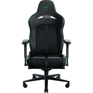 Razer RZ38-03710100-R3G1, Universal-Gamingstuhl, 136 kg, Gepolsterter Sitz, Gepolsterte Rückenlehne, Schwarz, Harte Armlehne - Schwarz