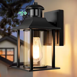 Lamomo Aussenlampe mit Bewegungsmelder,3 Beleuchtungsmodi Lampe mit Bewegungsmelder Aussen,IP23 Wasserdichtes Aluminium Außenwandleuchte Led für Haus