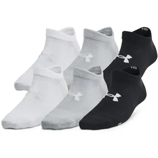 Under Armour Essential Unsichtbare Socken 6er Pack Black/Grau 31,5-36,5