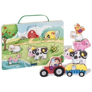 Ravensburger Magnetisches Holz-Zähl-Puzzle: Bauernhof