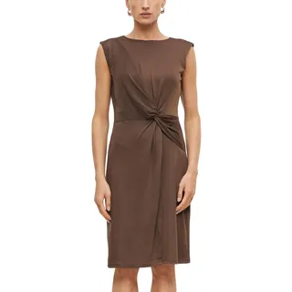 s.Oliver Damen Kleid – Regular Fit, Jersey, ärmellos, Wickel-Optik