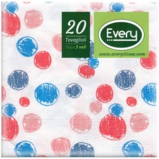Every E243-D078 Tissue Serviette, Papier, Mare, 24x0.54 cm 20 Einheiten