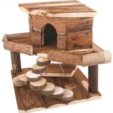 Panama Pet Baumhaus für Nagetiere, Holz, 19x19x27,5cm, Kleintierstalleinrichtung