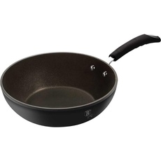 BerlingerHaus GRANITE WOK FRYER 28cm BERLINGERHAUS BH-6126, Pfanne + Kochtopf, Schwarz