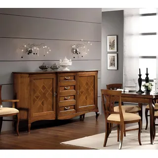 Buffet Kommode Sideboard Anrichte Schublade Vitrine Wohnzimmer Holz Kommoden Neu - Braun