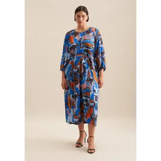 Seidensticker Sommerkleid Blau Floral 4XL48