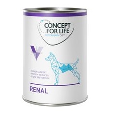 6 x 400g Concept for Life Veterinary Diet Renal Hrană umedă câini